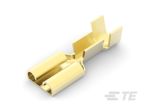 [TYC6-1856387-9] CLIP NU 6,3X0,8-2,1MM2 - LAITON ETAME